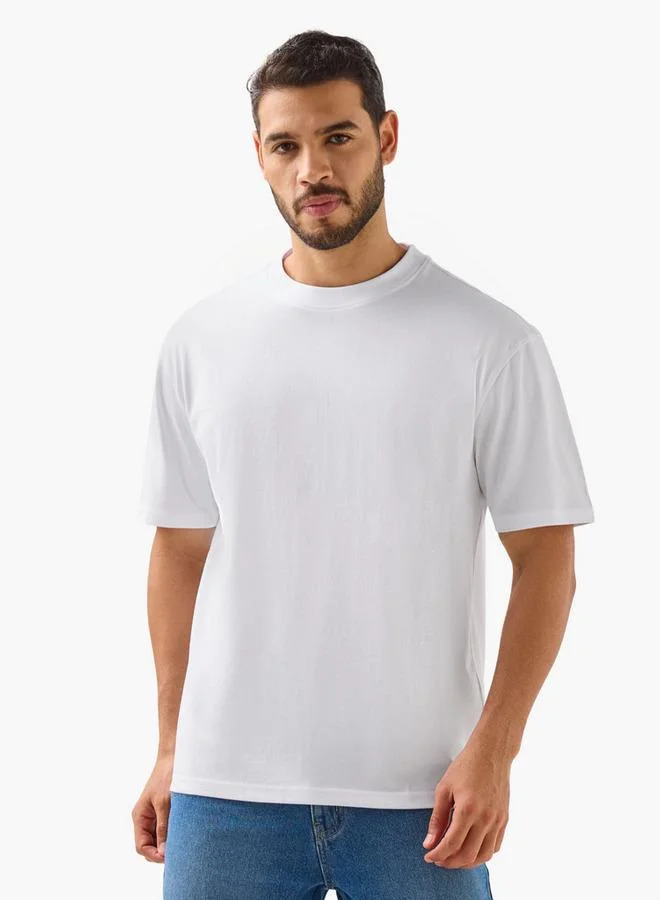 Splash FAV Men Oversized Crew Neck Short Sleeve T-Shirt - Set of 2